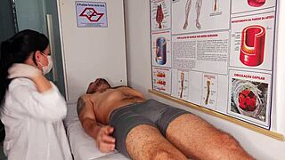 Erection In Front Of Nurse