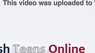 Blonde student gets her pussy eaten in homemade foreplay