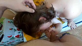 Ukrainian housewife homemade video