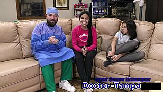 Dr. Tampa examines my neighbor Alix Avery's first gyno visit