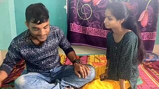 desi boyfriend fucks both hot sexy girlfriends at home together, licking and massaging their pussies.