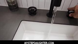 Horny Mystepdaughter Stepsis Fiona Frost Alicia Williams Seduce In Garage For Punished Sex