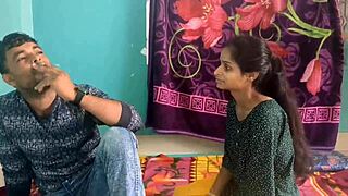 desi boyfriend fucks both hot sexy girlfriends at home together, licking and massaging their pussies.