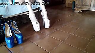 I love patent leather shoes with very high heels