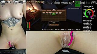 i'm playing tropical monster girls on twitch with cum all over my pussy, it's so messy and wet, i can't stop moaning