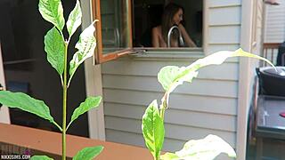 Nikki gets fucked from behind, oh yes!