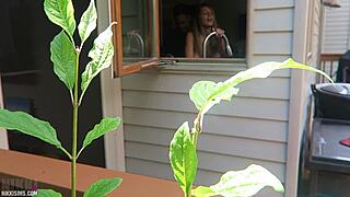 Nikki gets fucked from behind, oh yes!