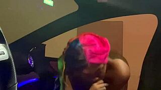 slutted out in the cls 500 with big black cock deepthroat