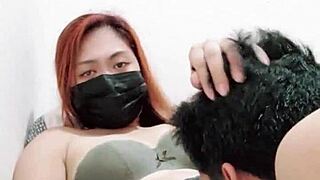 Indonesian Bride Licks Married Pussy Anal Style