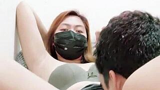 Indonesian Bride Licks Married Pussy Anal Style