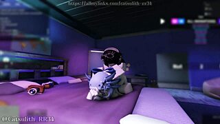 She felt so horny, so I gave her a rough doggystyle pounding with my big cock