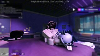 She felt so horny, so I gave her a rough doggystyle pounding with my big cock