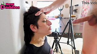 Beautiful Submissive Nikki Knightly Enjoys Intimate Wall Session with Lover