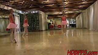 Wow, teen ballerinas sharing pussy!
