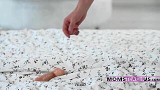 sneaky clever step son replaces step moms toy with his dick & she rides him unknowingly