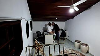 student is going to take a test in the teachers office and is seduced by him until she gives in and has sex