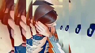 Hot Shemale Teasing In Bathroom!