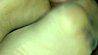 homemade footjob with sheer nylons!