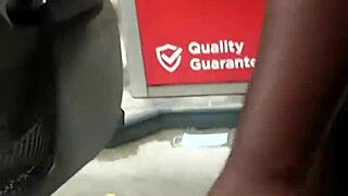 She PUTS ON a show for her CITY with her SHAVED PUSSY.