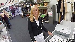 Naughty beauty, how about some cash for hot sex in the shop?