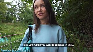 public agent fitness milf public blowjob outdoor sex kristina grace hard fast pov fuck