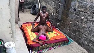 Outdoor make-up sex with anal assfucking featuring european pornstar