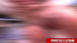 Blonde Vanessa Cage Milks Rion King's Huge Dick Bareback