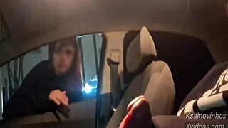 Risky Handjob for Hot Teen on Public Street