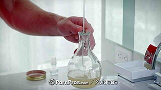 skinny girl gets rub down from big dick lucky guy