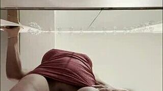 Coming home from the night club and punishing my brunette wife with rough sex after she danced with muscular friends