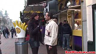 blonde amsterdam whore sucks and fucks cock in every position