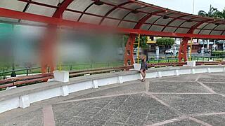 Beautiful Lady Waits For Boyfriend At Mall, Meets Stranger Instead