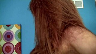 newly adult and sarah stonem, a slut with shaved pussy and red hair, trumpets provocatively