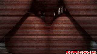 blonde amsterdam whore sucks and fucks cock in every position