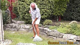 Teen Hottie Intensely Rides Old Man's Massive Dick With Passion