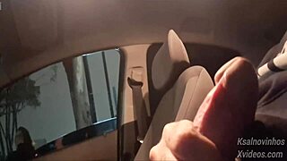 Risky Handjob for Hot Teen on Public Street