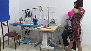 Intense Seduction Unfolds in Sewing Workshop