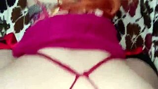 I met my young latina neighbor in new lingerie, we had fun