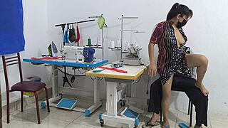Intense Seduction Unfolds in Sewing Workshop