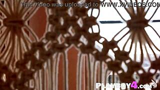 Passionate posing action with hot big ass blonde milf model lindsay marie and amazing babe thera jane