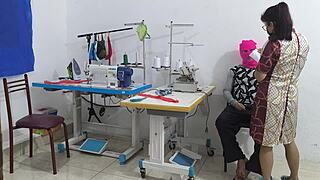 Intense Seduction Unfolds in Sewing Workshop