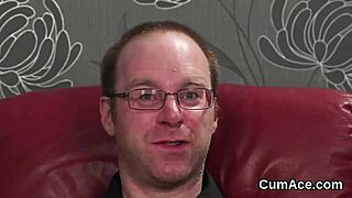 i get jizz shot on my face as a flirty model swallowing all the cream