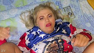 blonde fucks in a blouse from the united states