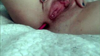 this slut masturbates constantly in her room!