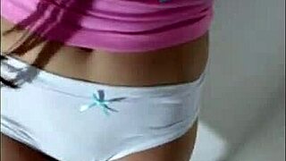 Following stepsister secretly almost caught pink tight pussy