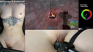 Twitch streamer naked pussy teased with vibrator!