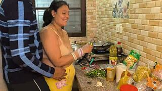 Hardcore Kitchen Sex with Husband's Intense Fuck