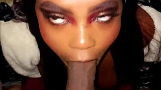 Hot latina with big natural tits gets fucked after entering house!