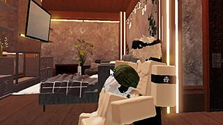 Cute Blonde Boy Enjoys One On One Time With A Soldier Girl