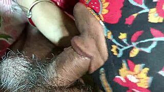 Indian aged aunty engages in hardcore sex with young boy